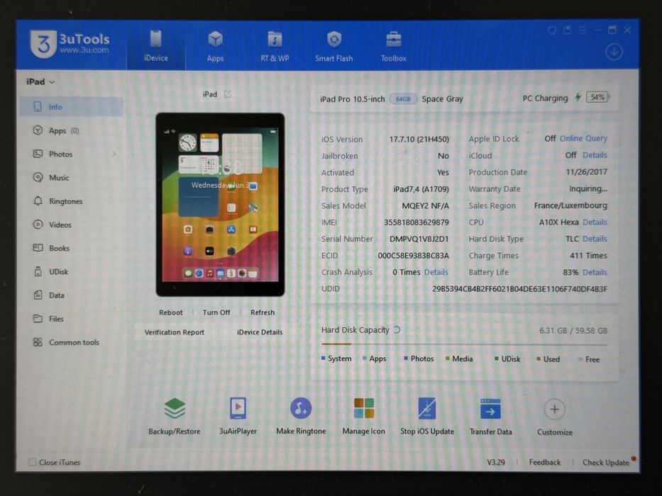 iPad Pro 10.5 (A1709) - 64GB - Cellular (LTE) - faktura VAT 23%