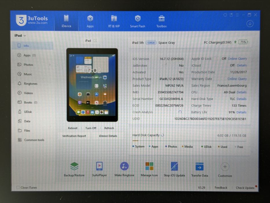 iPad 5 (A1823) - 128GB - Cellular (LTE) - faktura VAT 23%