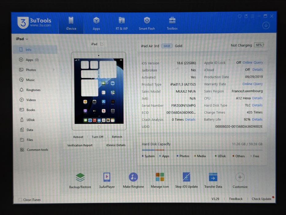 iPad Air 3 (A2152) - 64GB - faktura VAT 23%