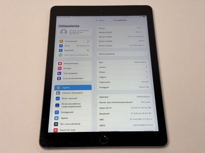 iPad 5 (A1823) - 128GB - Cellular (LTE) - faktura VAT 23%
