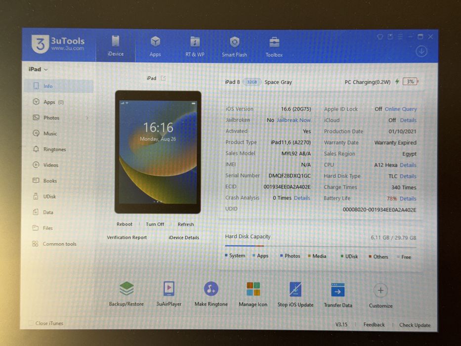 iPad 8 (A2270) - 32GB - tanio