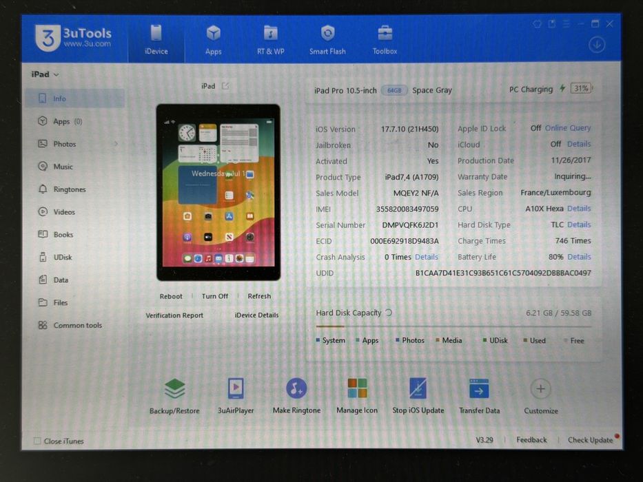 iPad Pro 10.5 (A1709) - 64GB - Cellular (LTE) - faktura VAT 23%