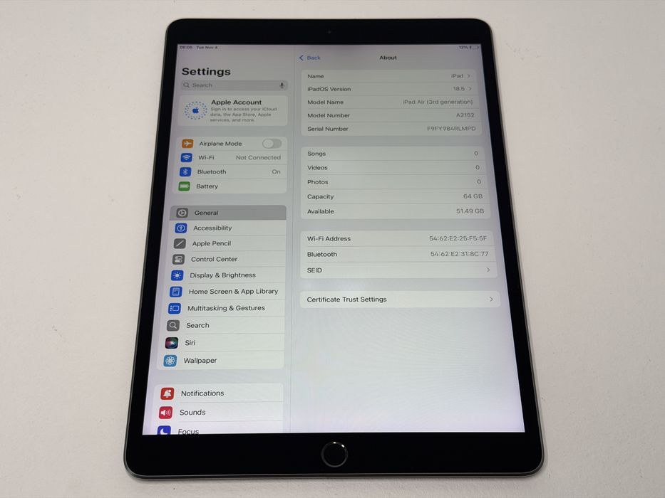 iPad Air 3 (A2152) - 64GB - faktura VAT 23%