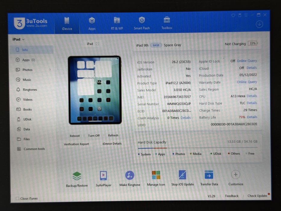 iPad 9. gen. (A2604) - 64GB - Cellular (LTE) - faktura VAT 23%