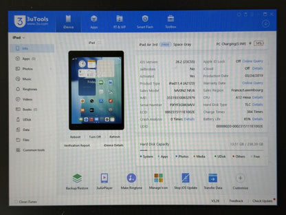 iPad Air 3 (A2123) - 256GB - Cellular (LTE) - faktura VAT 23%