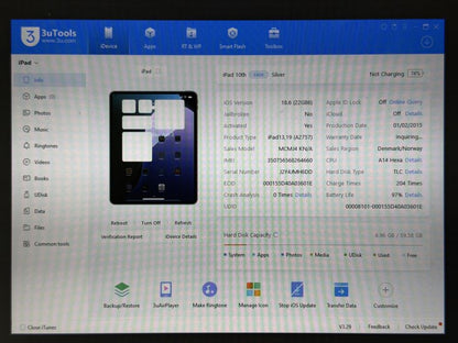 iPad 10. gen. (A2757) - 64GB - Cellular (LTE) - faktura VAT 23%
