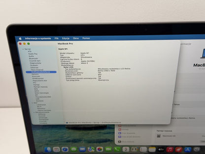 MacBook Pro 13 (A2338) - Apple M1/8GB/256GB - faktura VAT 23%