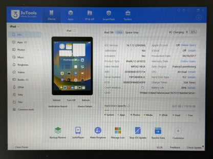 iPad 5 (A1823) - 128GB - Cellular (LTE) - faktura VAT 23%