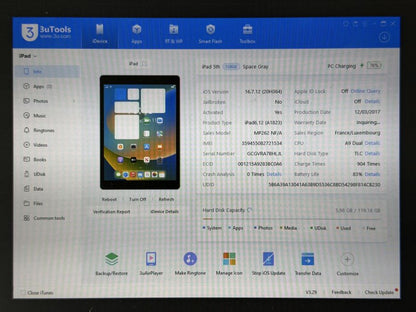 iPad 5 (A1823) - 128GB - Cellular (LTE) - faktura VAT 23%