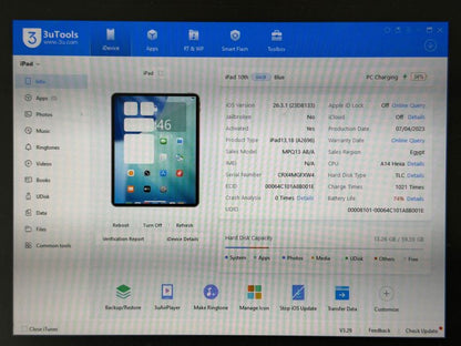 iPad 10. gen. (A2696) - 64GB - Blue - faktura VAT 23%