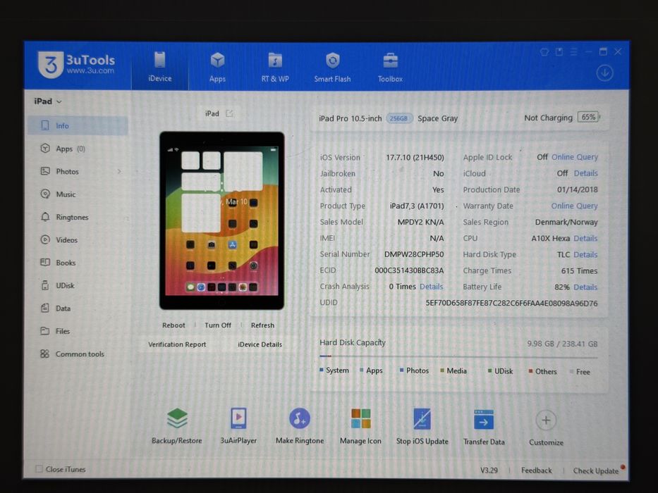 iPad Pro 10.5 (A1701) - 256GB - faktura VAT 23%