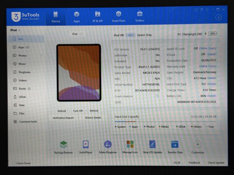 iPad 9. gen. (A2602) - 64GB - faktura VAT 23%