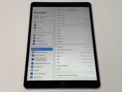 iPad Pro 10.5 (A1709) - 64GB - Cellular (LTE) - faktura VAT 23%