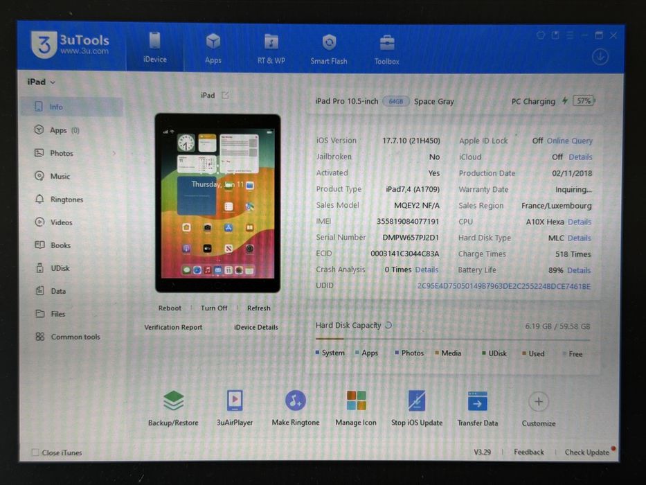 iPad Pro 10.5 (A1709) - 64GB - Cellular (LTE) - faktura VAT 23%