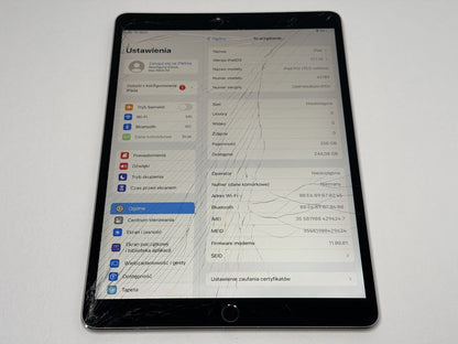 iPad Pro 10.5 (A1709) - 256GB - Cellular - zbity - faktura VAT 23%