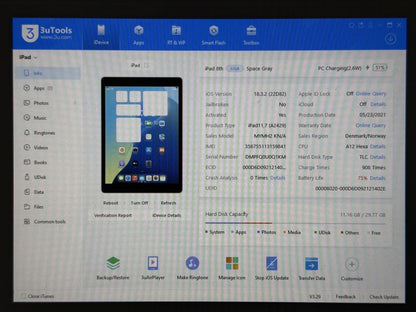 iPad 8. gen. (A2429) - 32GB - Cellular (LTE) - faktura VAT 23%