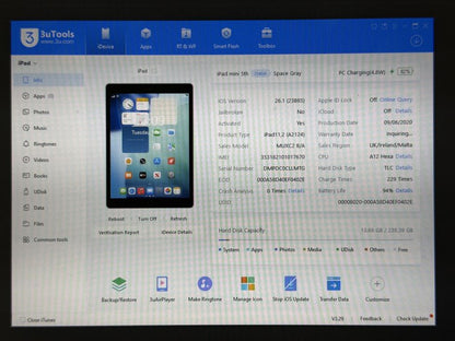 iPad mini 5 (A2124) - 256GB - Cellular (LTE) - faktura VAT 23%