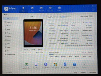 iPad Pro 12.9 2. gen. (A1670) - 64GB - faktura VAT 23%