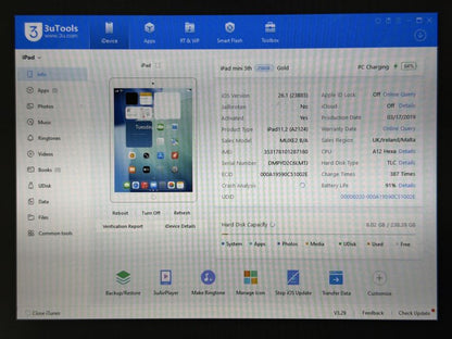 iPad mini 5 (A2124) - 256GB - Cellular (LTE) - faktura VAT 23%