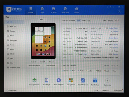 iPad Pro 10.5 (A1709) - 256GB - Cellular - zbity - faktura VAT 23%